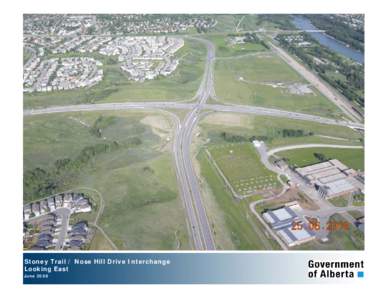 Stoney Trail / Nose Hill Drive Interchange Looking East June 2008 