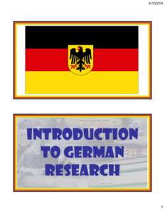 [removed]Introduction to German Research 1
