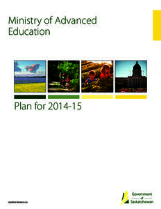 Ministry of Advanced Education Plan for[removed]saskatchewan.ca