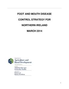 FOOT AND MOUTH DISEASE CONTROL STRATEGY FOR NORTHERN IRELAND MARCH