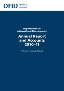 International relations / Department for International Development / Aid / Development aid / Millennium Development Goals / Andrew Mitchell / International Aid Transparency Initiative / Aid effectiveness / International development / Development / International economics