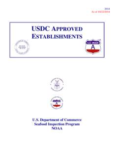 2014 As of[removed]USDC APPROVED ESTABLISHMENTS