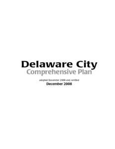 2008 Delaware City Comprehensive Plan (text only)
