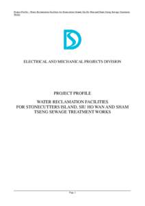 Sustainability / Sham Tseng / Reclaimed water / Sewage treatment / Water reclamation / Wastewater / Stonecutters Island / Sewage / Sewerage / Environment / Water