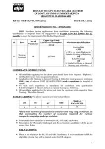 Haridwar / Nursing / Midwifery / Public key certificate / Health / Medicine / Religion / Employment / Human resource management / Recruitment