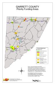 GARRETT COUNTY Priority Funding Areas y I