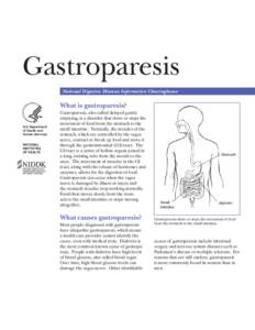 Abdomen / Antiemetics / Organochlorides / Stomach disease / Medicine / Gastroenterology / Gastroparesis