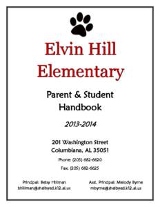 Elvin Hill Elementary Parent & Student Handbook[removed]Washington Street