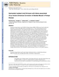 NIH Public Access Author Manuscript Gene Ther. Author manuscript; available in PMC 2011 June 1. NIH-PA Author Manuscript