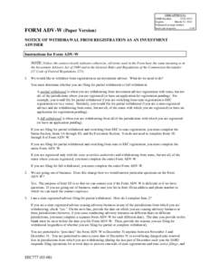 NOTICE OF WITHDRAWAL FROM REGISTRATION AS INVESTMENT ADVISER PURSUANT TO RULE 17 CFR[removed]