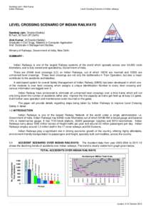 Anti Collision Device / Indian Railways / Rail transport / Grade separation / Railway accidents in Vietnam / Hixon rail crash / Transport / Land transport / Level crossing