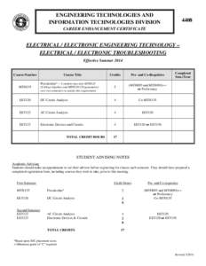 Microsoft Word - DONE 4408 CEC Electrical Electronic Engineering Tech - Electrical Electronic Troubleshooting.docx