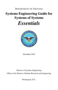 Systems Engineering Guide for Systems of Systems