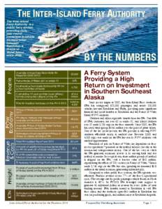 THE INTER-ISLAND FERRY AUTHORITY The Inter-island Ferry Authority is a public ferry system providing daily, year-round