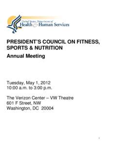 PCFSN Council Meeting Minutes - May 1, 2012