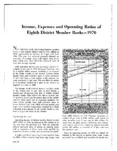 Income, Expenses and Operating Ratios of Eighth District Member Banks —1970