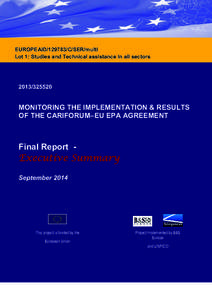 Foreign relations of the European Union / United Nations General Assembly observers / African /  Caribbean and Pacific Group of States / CARIFORUM / United States Environmental Protection Agency / European Union / Economic Partnership Agreements / Federico Alberto Cuello Camilo / Politics of the Caribbean / International trade / International relations