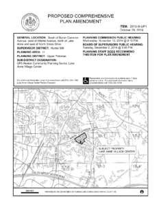 Staff Report for Plan Amendment 2013-III-UP1 (Lake Anne Village Center/Reston Crescent) -- Fairfax County, Va.