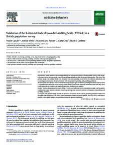 Addictive Behaviors–74  Contents lists available at ScienceDirect Addictive Behaviors journal homepage: www.elsevier.com/locate/addictbeh