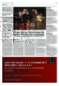 19  Tages-Anzeiger – Donnerstag, 10. November 2011 Zürich Nachrichten