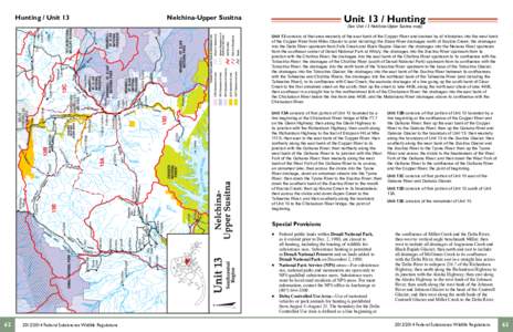 (See Unit 13 Nelchina-Upper Susitna map)  McCa Nabesna