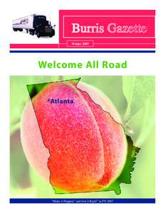 Burris Gazette Winter 2007 Welcome All Road  *Atlanta