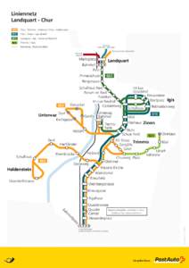 Liniennetzplan Landquart–Chur
