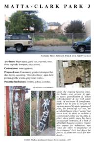 Homelessness / Real property law / Squatting / Urban decay / Parking / Urban renewal / San Francisco / Urban planning / Geography of California / Anarcho-punk / DIY culture