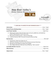 Meeting Agenda  May 21, 2013 – 11:30 a.m.  Business Center, Fairlawn     