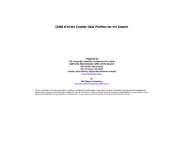 Child protection / Geography of California / Tehama / Foster care