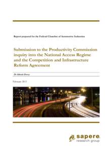 Submission 23 - Federal Chamber of Automotive Industries - National Access Regime public inquiry