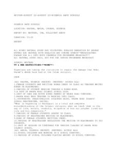 AFJOUR-AUGUST 22-AUGUST 23-NIGERIA SAFE SCHOOLS  NIGERIA SAFE SCHOOLS LOCATION: KADUNA, ABUJA, CHIBOK, NIGERIA REPORT BY: REUTERS, IHA, MILLICENT AKEYO DURATION: 05:00