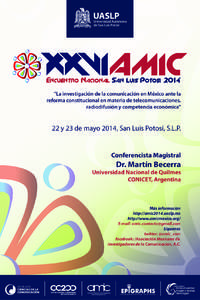 AMIC  Encuentro Nacional San Luis Potosi 2014 
