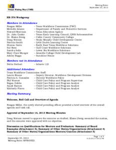 Politics / Structure / Government / Texas Workforce Commission / Unemployment in the United States / Committee