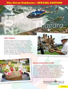 2014  The Great Outdoors – SPECIAL EDITION New In Niagara