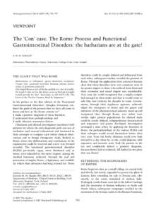 Neurogastroenterol Motil[removed], 793–797  doi: [removed]j[removed]01000.x VIEWPOINT