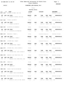 20-JAN:20:49  Inter American University Of Puerto Rico Class Schedule  Page: 1