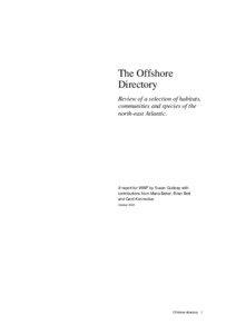 The Offshore Directory Review of a selection of habitats,