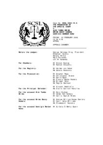 Special Court for Sierra Leone / Brima Bazzy Kamara / Alex Tamba Brima / Santigie Borbor Kanu / Armed Forces Revolutionary Council / Warlords / International Criminal Tribunal for the former Yugoslavia / Joint criminal enterprise / Johnny Paul Koroma / Sierra Leone / Africa / Law