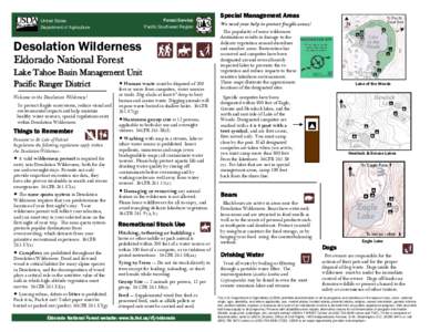 Special Management Areas  Forest Service Pacific Southwest Region  United States