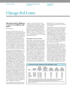 ESSAYS ON ISSUES  THE FEDERAL RESERVE BANK OF CHICAGO  OCTOBER 2001
