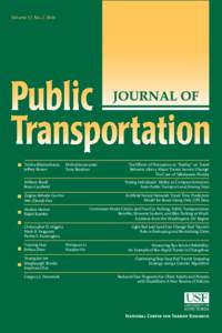 Journal of Public Transportation, 17.2