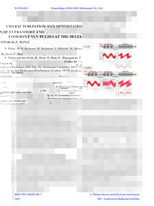 TUPWA022  Proceedings of IPAC2015, Richmond, VA, USA CHARACTERIZATION AND OPTIMIZATION OF ULTRASHORT AND COHERENT VUV PULSES AT THE DELTA STORAGE RING∗