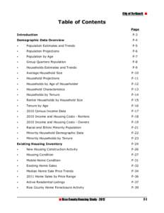 City of Faribault   Table of Contents Page Introduction
