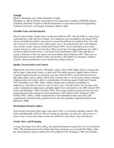Arazá María S. Hernández and J. Pablo Fernández-Trujillo Hernández is with the Instituto Amazónico de Investigaciones Científicas (SINCHI), Bogotá, Colombia; Fernández-Trujillo is with the Department of Agricult