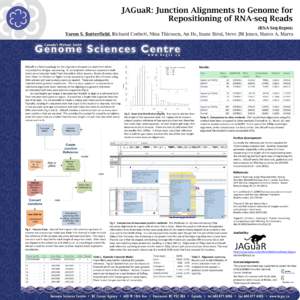 JAGuaR: Junction Alignments to Genome for Repositioning of RNA-seq Reads (RNA-Seq-Repos) Yaron S. Butterfield, Richard Corbett, Nina Thiessen, An He, Inanc Birol, Steve JM Jones, Marco A. Marra