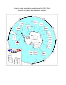 Antarctic near-surface temperature trends[removed]Minimum of 35 years’ data required for inclusion) 0o o