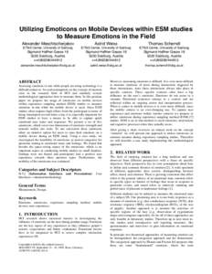 Feeling / Emotion / Emoticon / Internet culture / Affect / Anger / User experience / Social actions / Appraisal theory / Mind / Philosophy of mind / Cognitive science