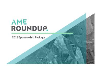 Microsoft PowerPoint - AME 2018 Sponsorship Package_Full_aug 2018
