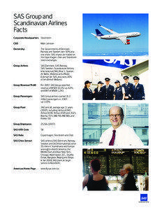 Scandinavian Airlines / SAS Group / Stockholm-Arlanda Airport / Copenhagen Airport / Non-stop flight / Estonian Air / SAS / Widerøe / SAS Commuter / Aviation / Transport / Scandinavian Airlines System